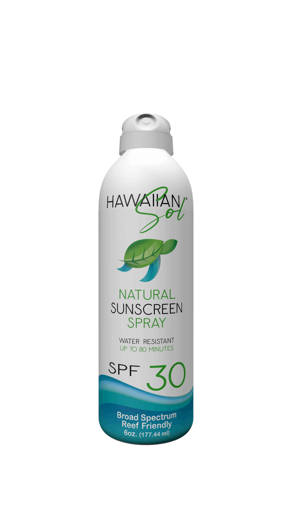 Hawaiian Sol Natural Sunscreen Spray SPF 30 6oz