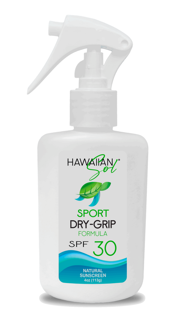 Hawaiian Sol Natural Sport Dry Grip SPF 30 4oz